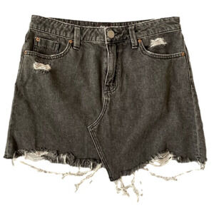 URBAN Outfitters BDG Gray Distressed Denim
Mini Skirt Medium